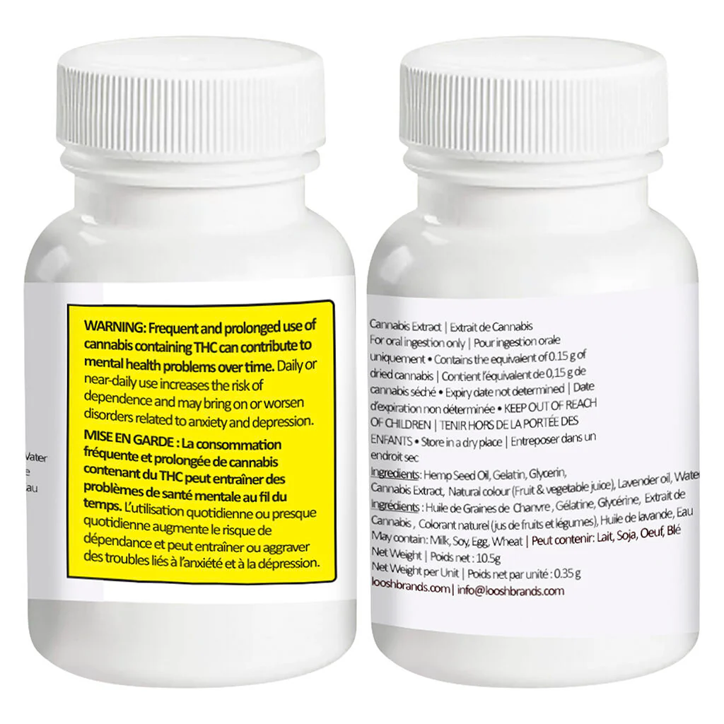 Capsules molles pour la nuit 1:1 THC:CBN - Image 3