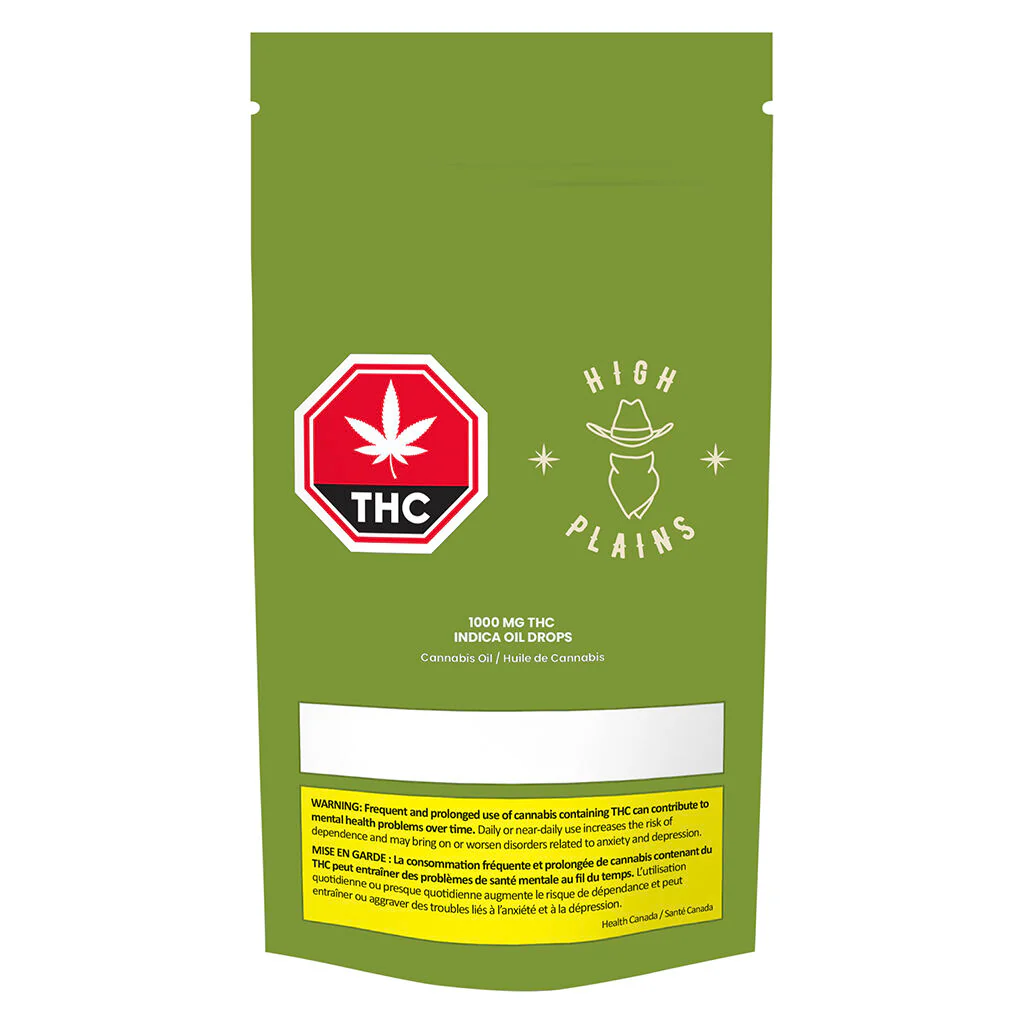 1000mg THC Indica Oil Drops - Image 3