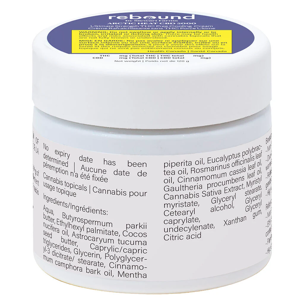 Arctic Heat CBD 5000 Ultimate Strength THC Free Cooling Crea - Image 3