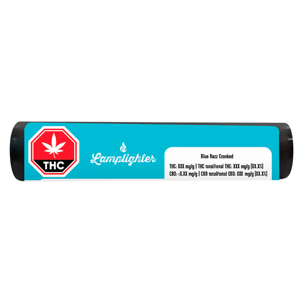Blue Razz Cranked Liquid Diamond + Kief Coated Pre-Roll - Image 2