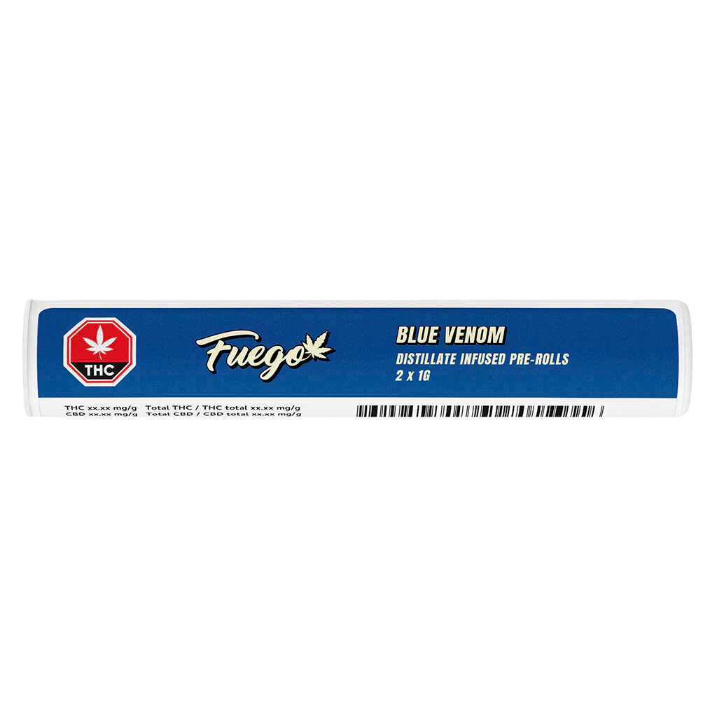 Blue Venom Distillate Infused Pre-Roll - Image 2