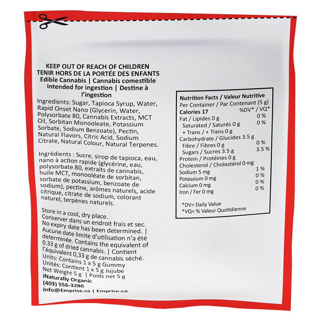 Cherry 10 THC Indica Gummy - Image 3