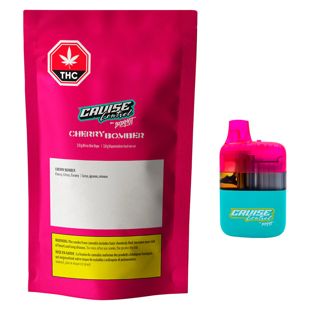 Vaporisateur tout-en-un Cherry Bomber THC + CBG + CBD - Image 4