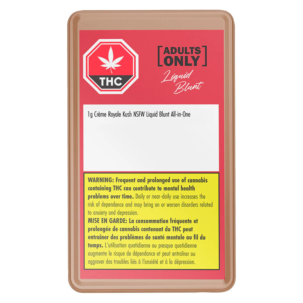 Tout-en-un Crème Royale Kush NSFW Liquid Blunt - Image 2