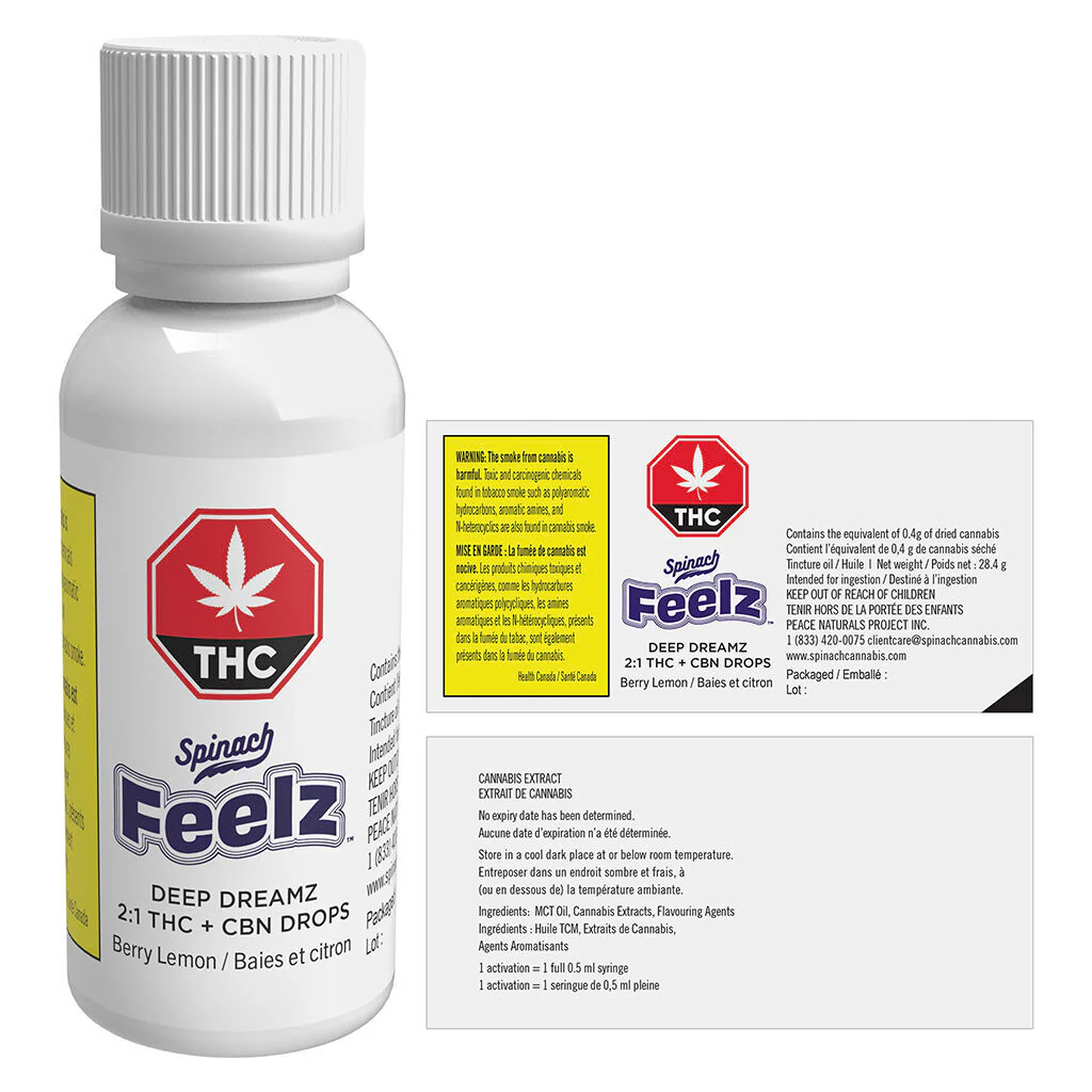 Gouttes Epinard FEELZ Deep Dreamz THC + CBN - Image 3