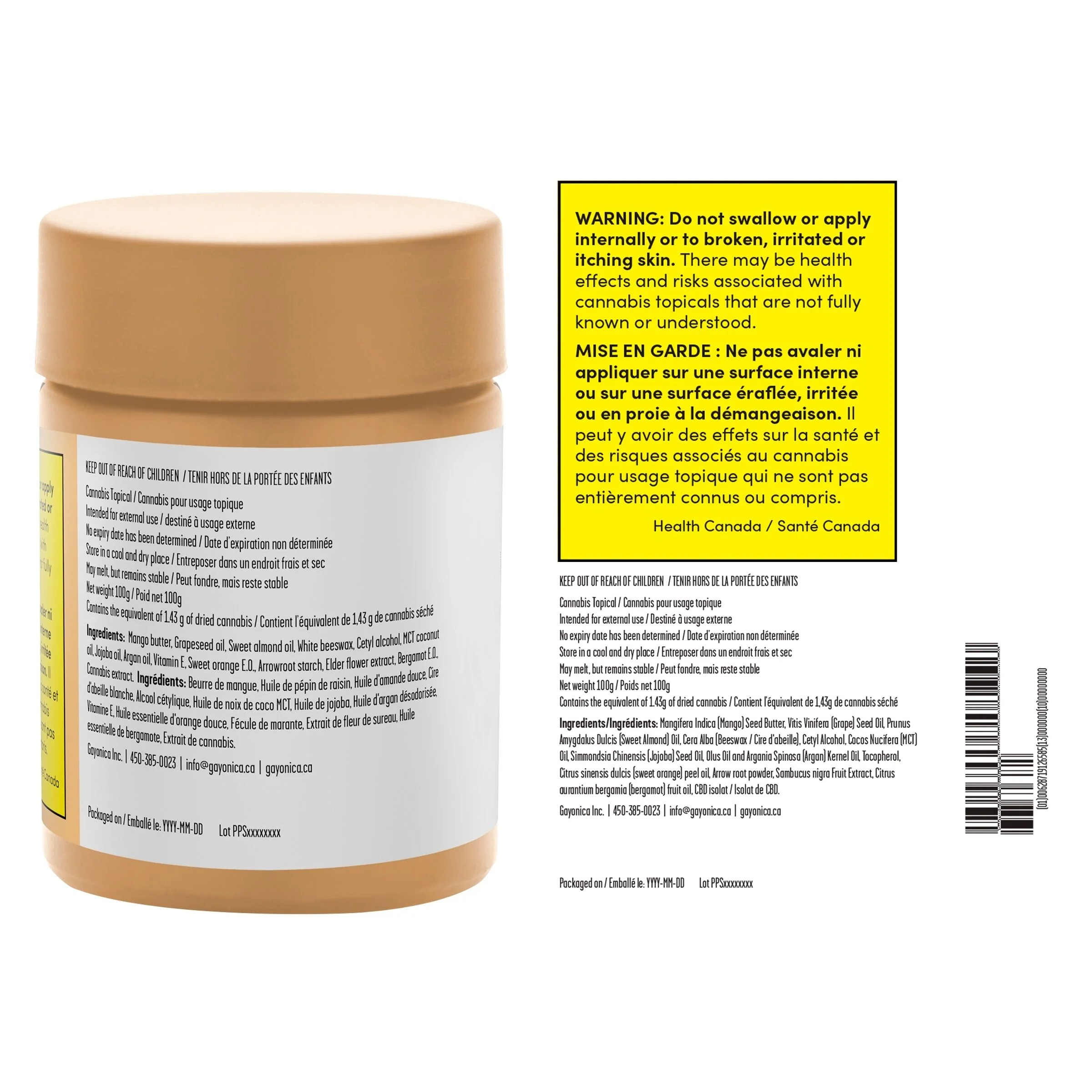 Sweet Citrus Extra Strength Body Butter CBD - Image 3