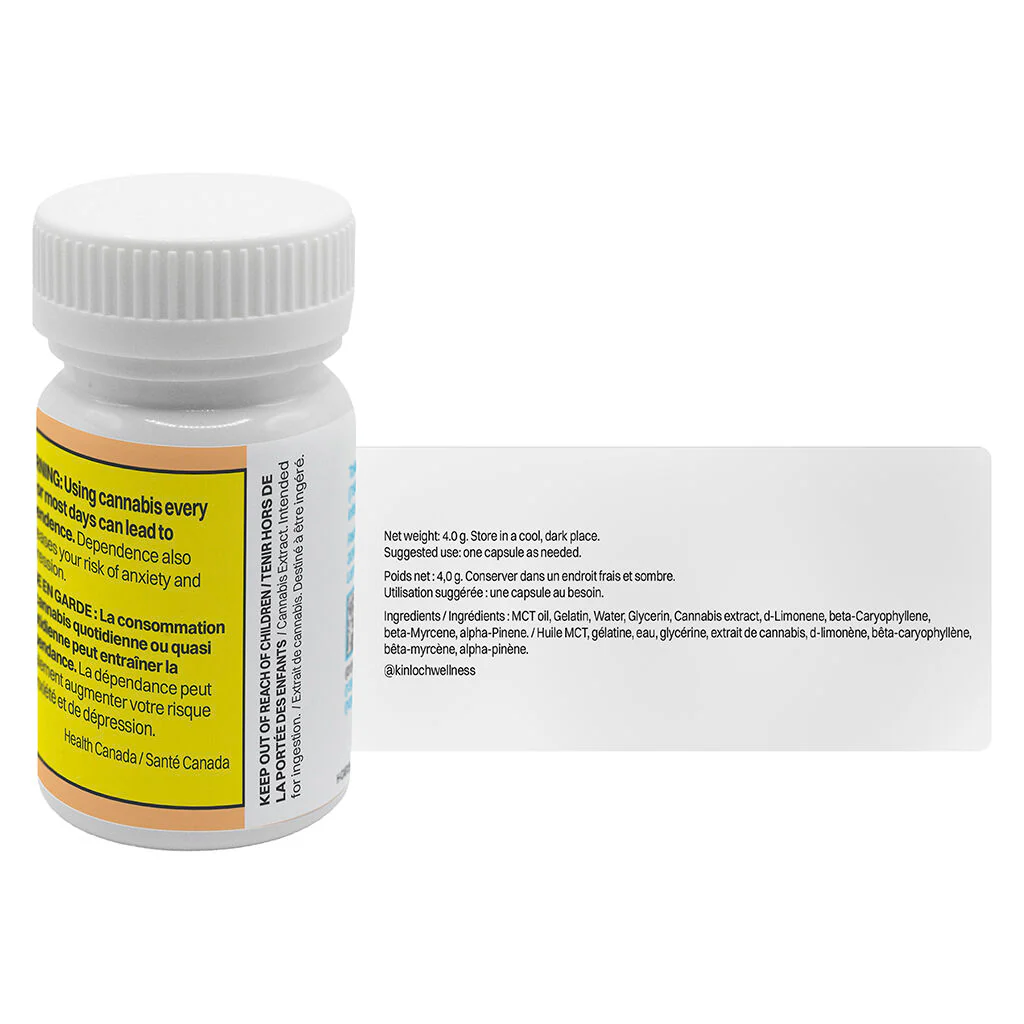 Capsules molles enrichies en terpènes Good Vibes de Kinloch - Image 3