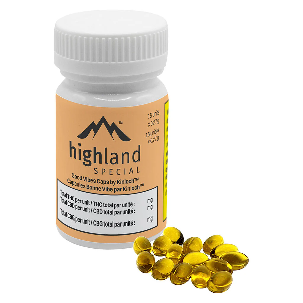 Capsules molles enrichies en terpènes Good Vibes de Kinloch - Image 4