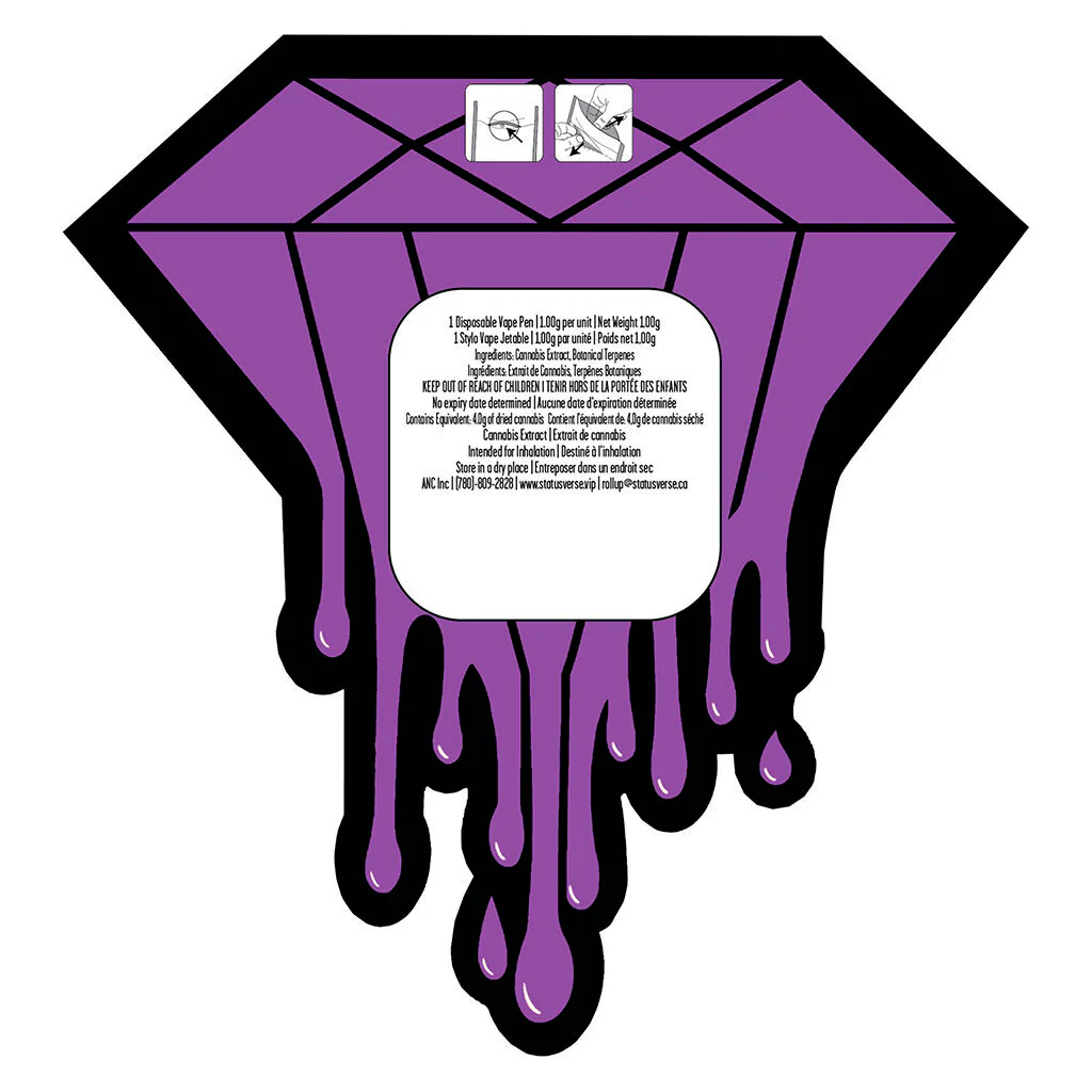 Vapoteuse jetable diamant liquide Fizzy Pops Grape Blast - Image 3