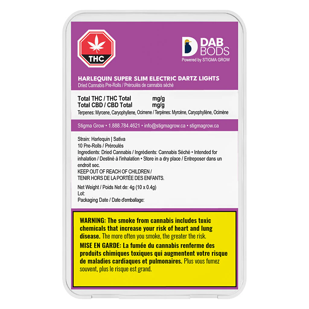 Harlequin Super Slim Electric Dartz Lights Pre-roll - Image 2