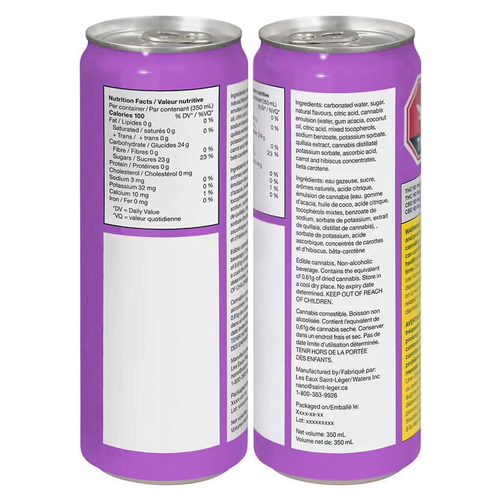 Hawaiian Rain Cannabis-Infused Carbonated Beverage - Image 2
