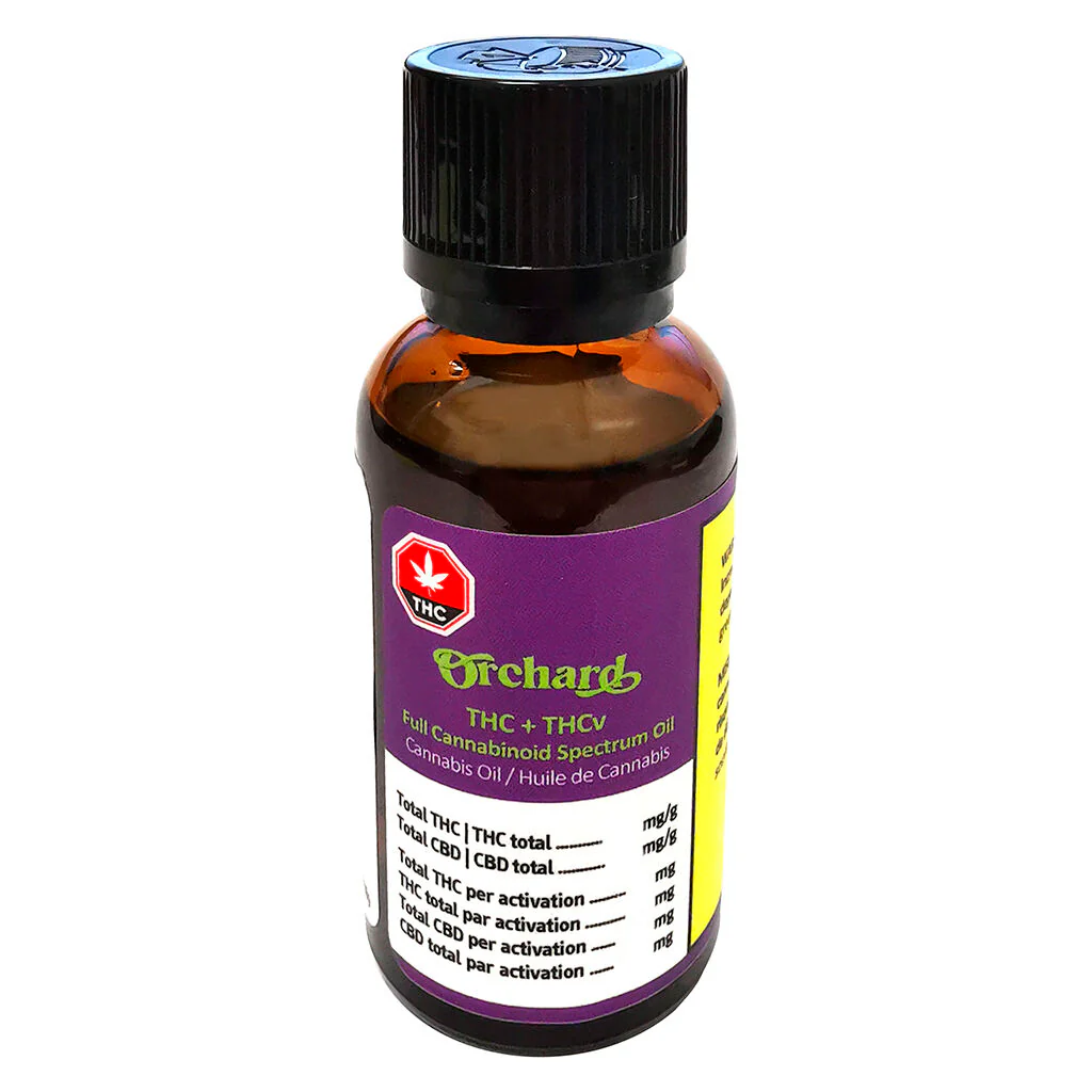 Huile à spectre complet de cannabinoïdes THC+THCv