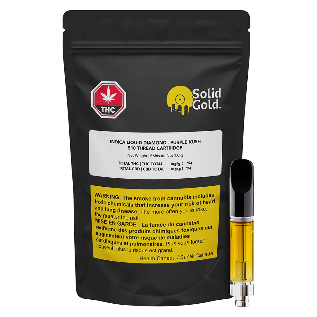 INDICA LIQUID DIAMOND-PURPLE KUSH 510 THREAD CARTRIDGE - Image 4