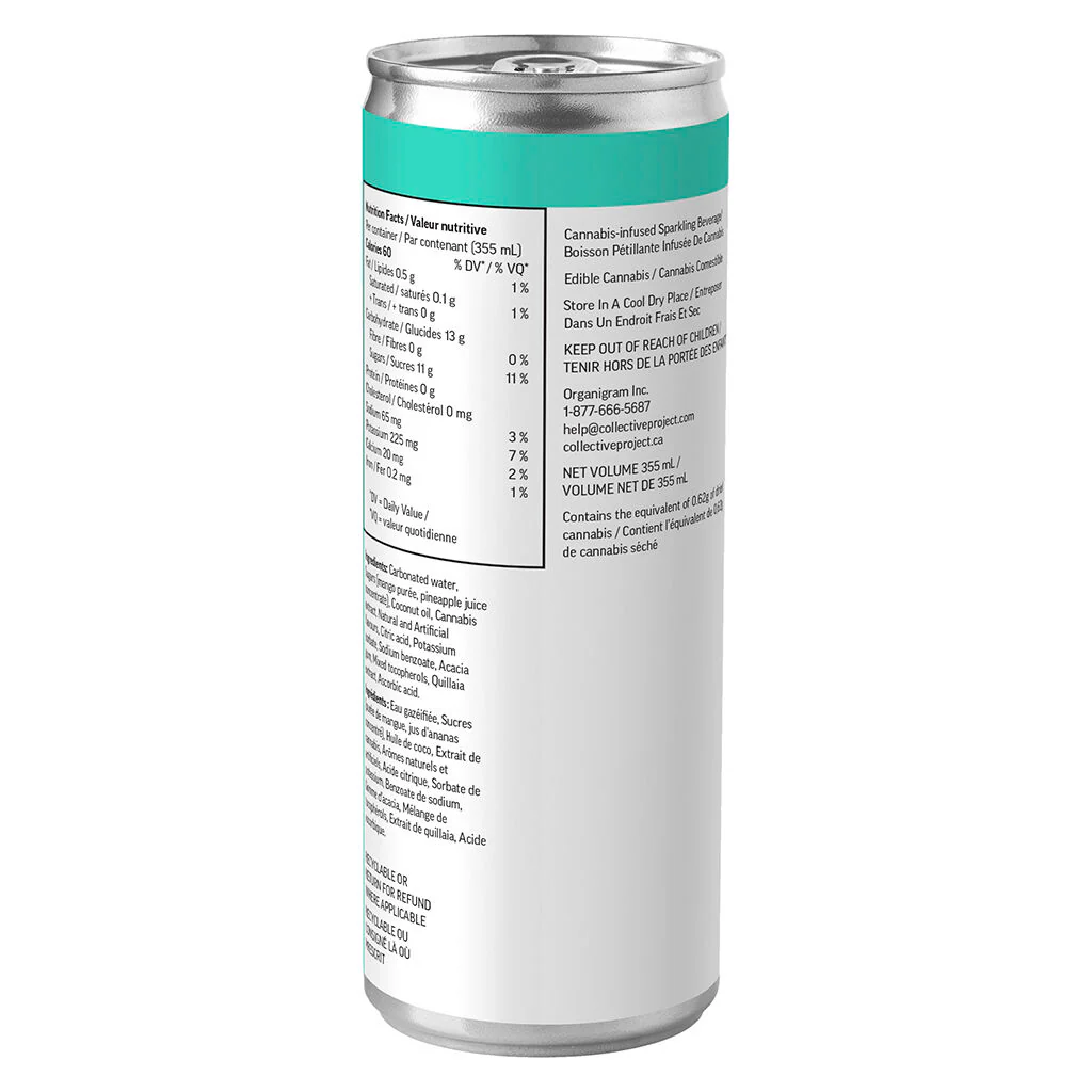Island Time (Mango Pineapple & Coconut) Sparkling Juice - Image 2