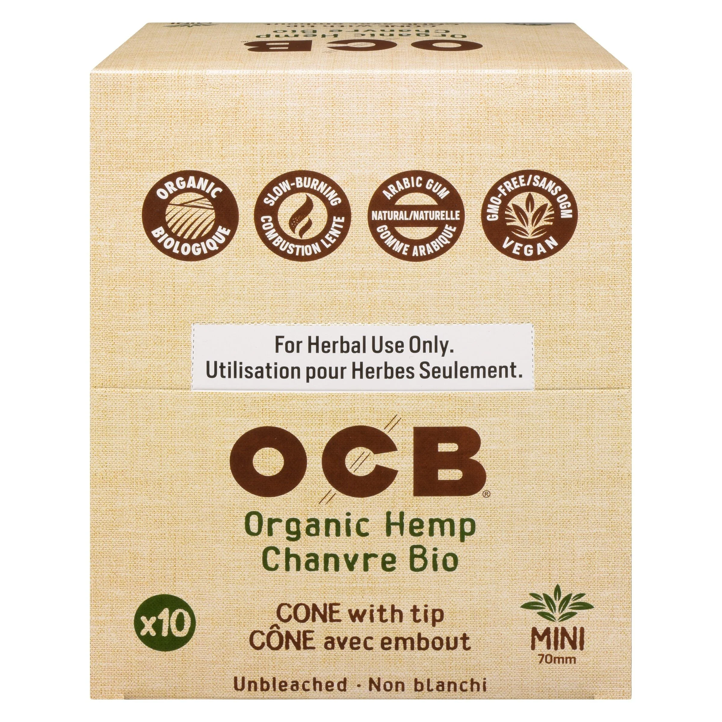 OCB Organic Hemp Cone Mini (70mm) - Image 2