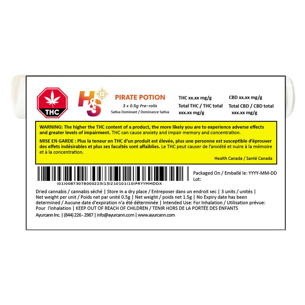 Pirate Potion Sativa Pre-Roll - Image 3