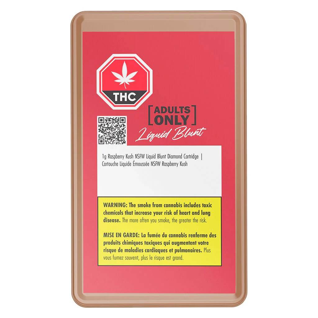 Cart. filetage 510 Raspberry Kush NSFW Liquid Blunt Diamond - Image 2