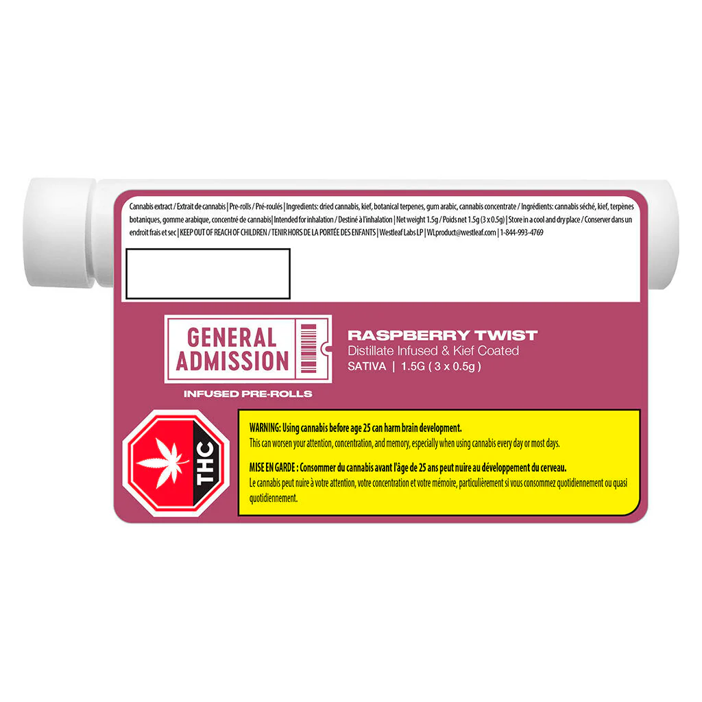 Raspberry Twist Infused Pre-Roll - Image 3