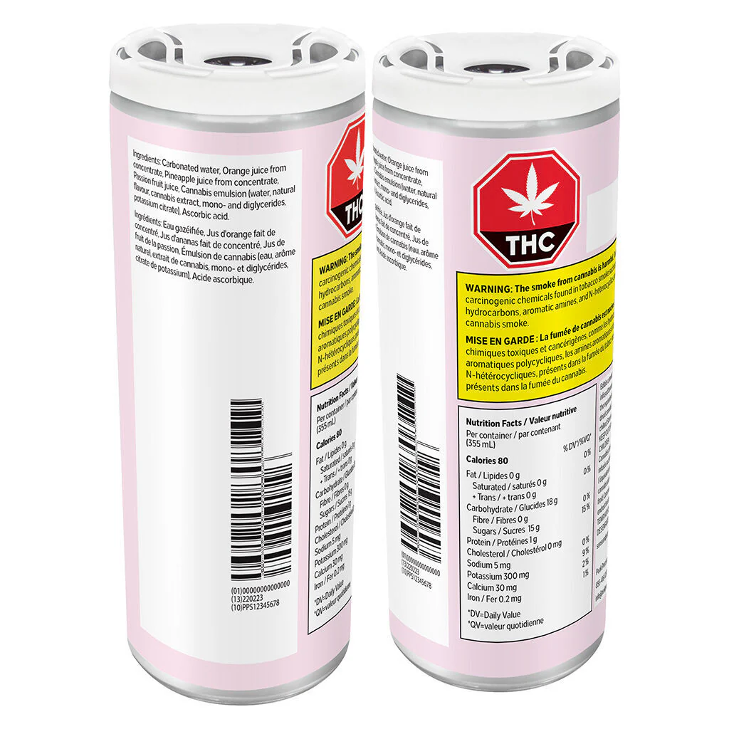 Recharge: OrangePineapplePassionfruit Sparkling Water Juice - Image 2