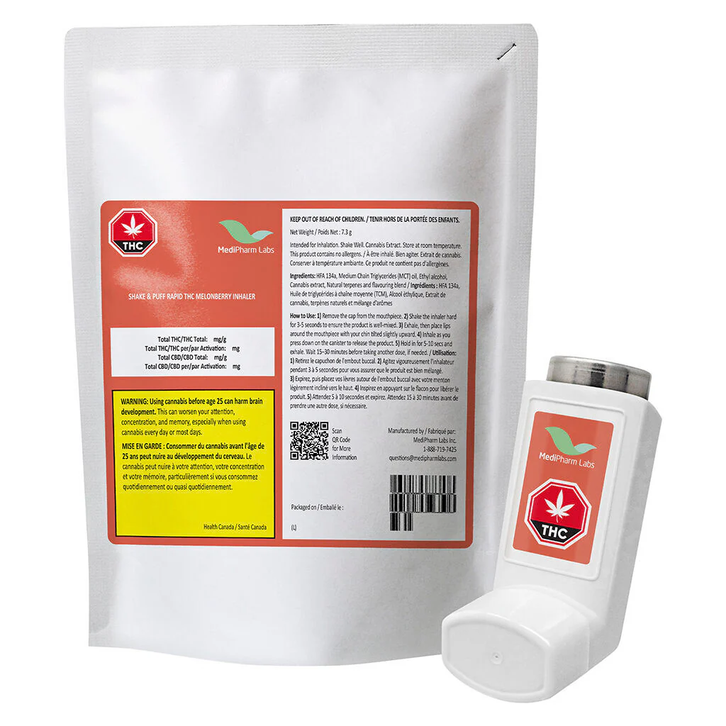 Shake & Puff Rapid THC MelonBerry Inhaler - Image 4
