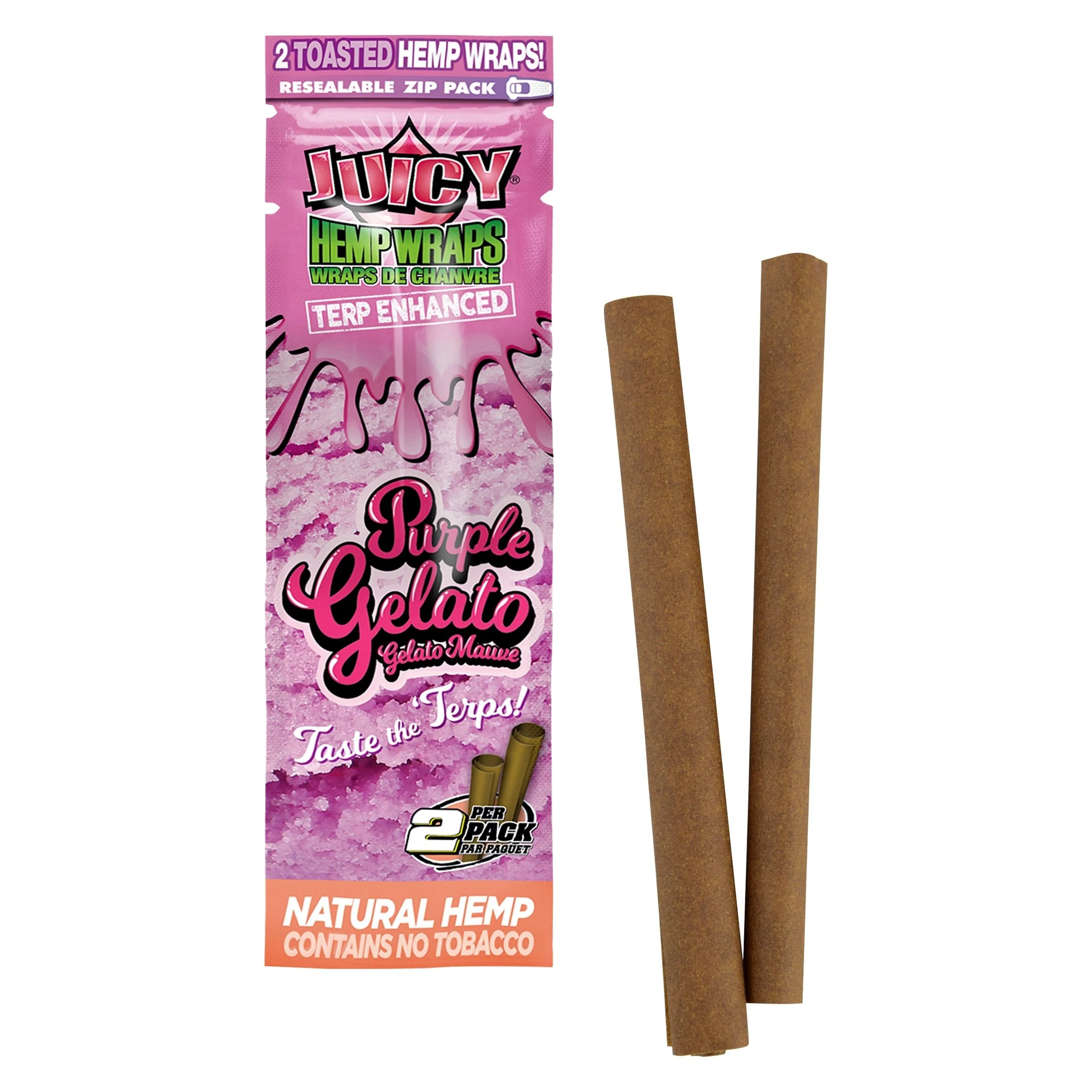 Terp-Enhanced Purple Gelato Hemp Wraps - Image 2