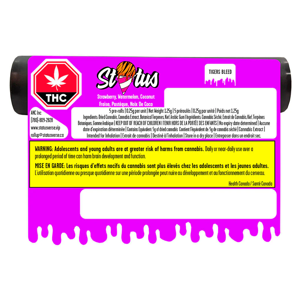 Préroulé enrobé de kief infusé au diamant liquide Tigers Ble - Image 3