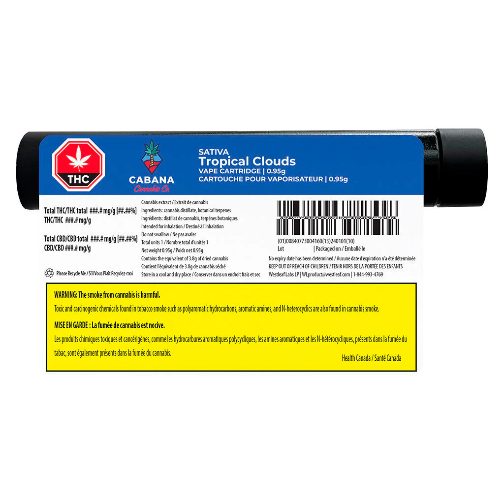 Vaporisateur au distillat Tropical Clouds Sativa - Image 3