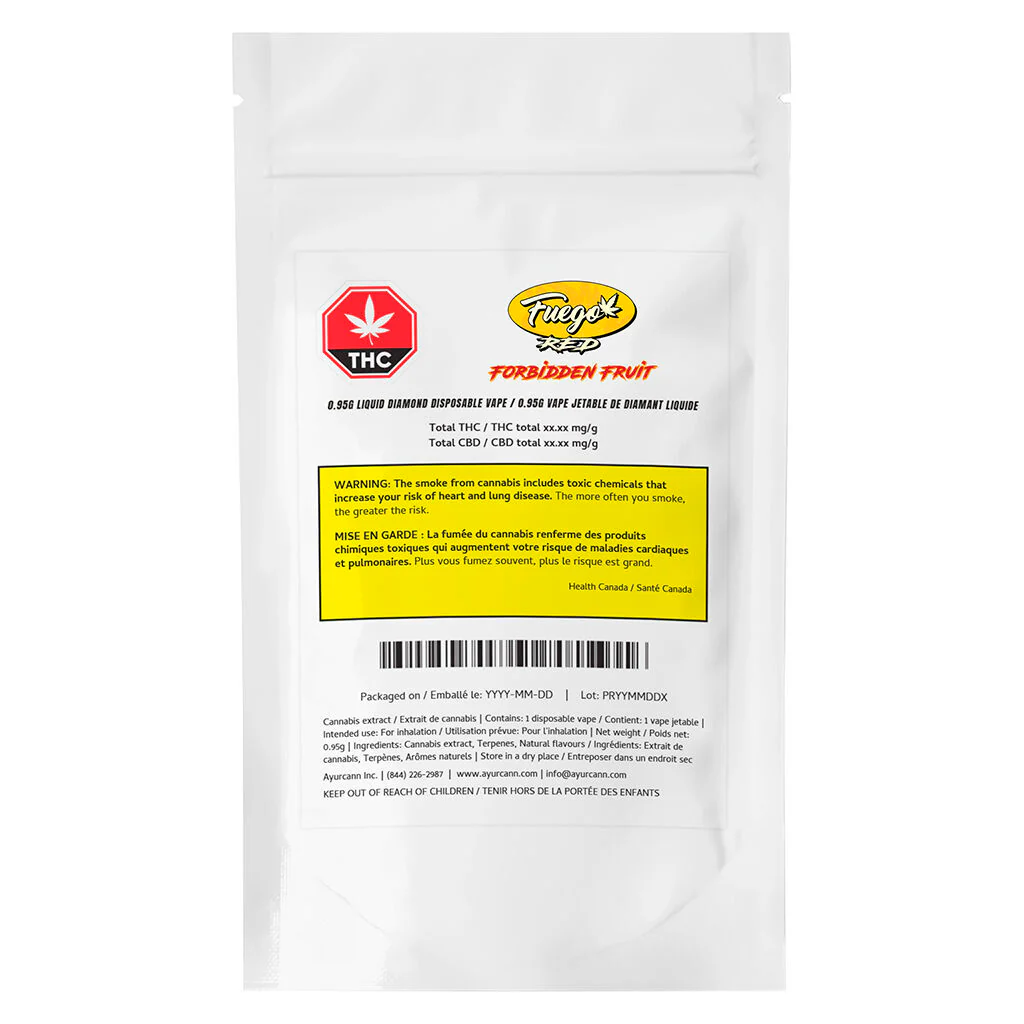 Vaporisateur jetable au diamant liquide Forbidden Fruit - Image 2