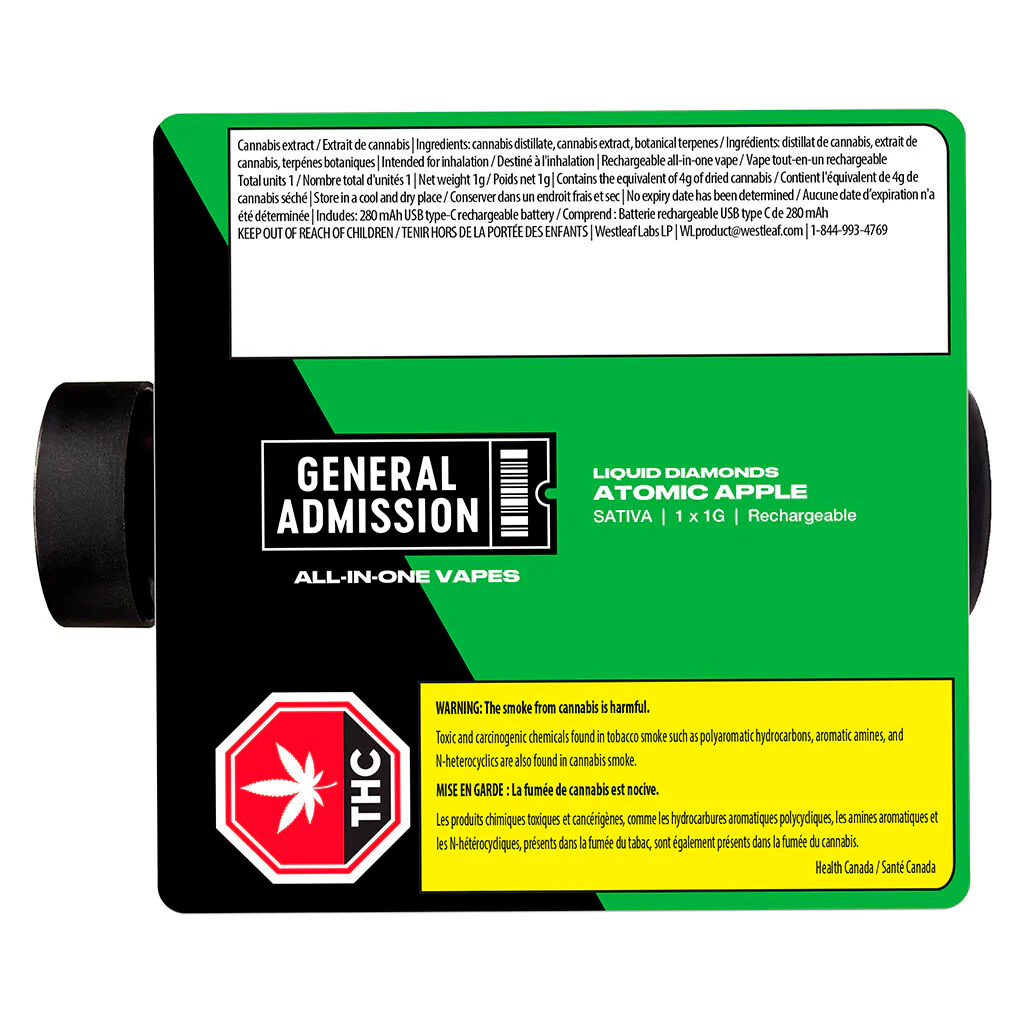Vaporisateur tout-en-un Atomic Apple Liquid Diamonds - Image 3