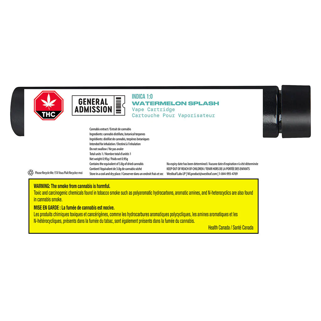 Watermelon Splash Indica 1:0 510 Thread Cartridge - Image 3