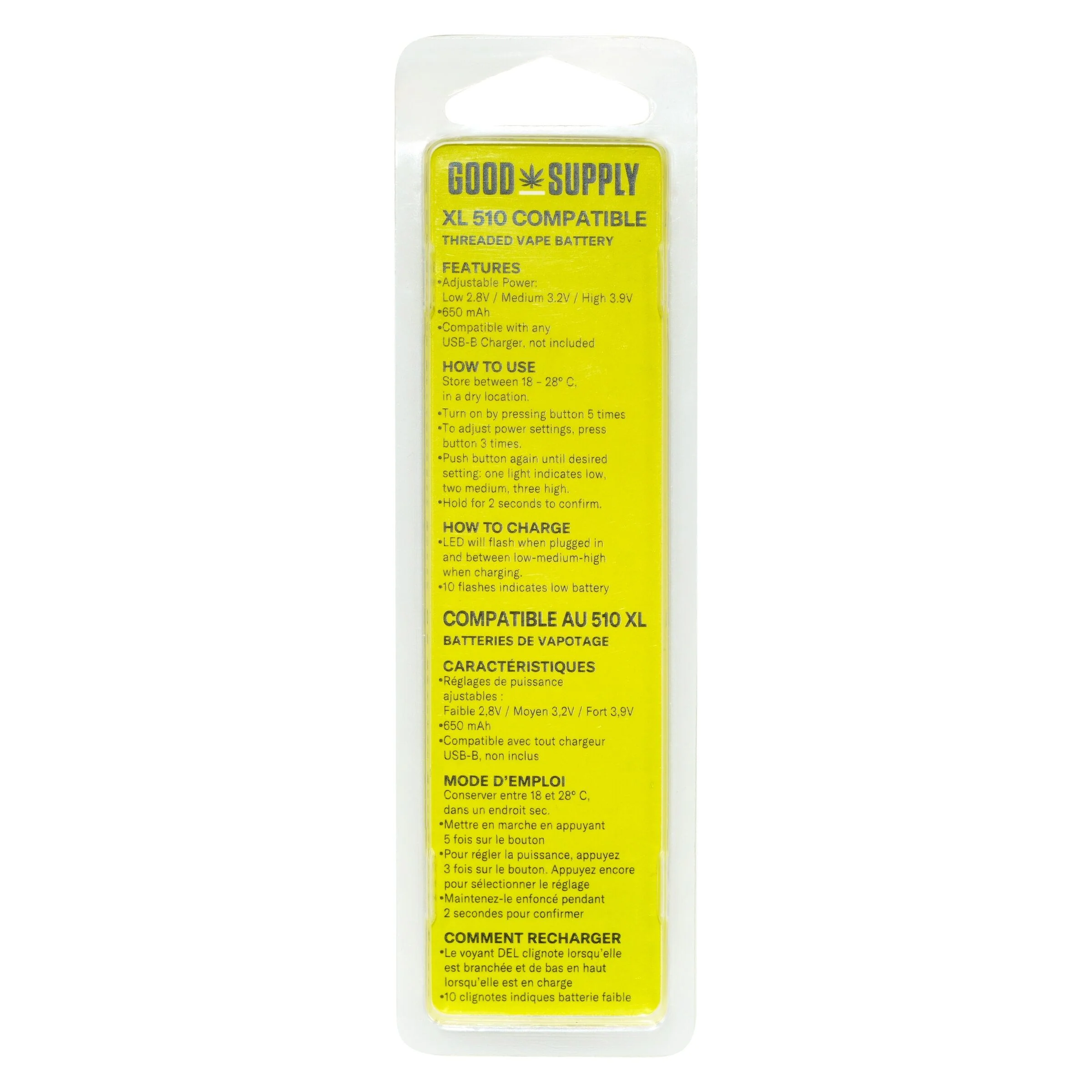 XL 510 Vape Battery - Image 3